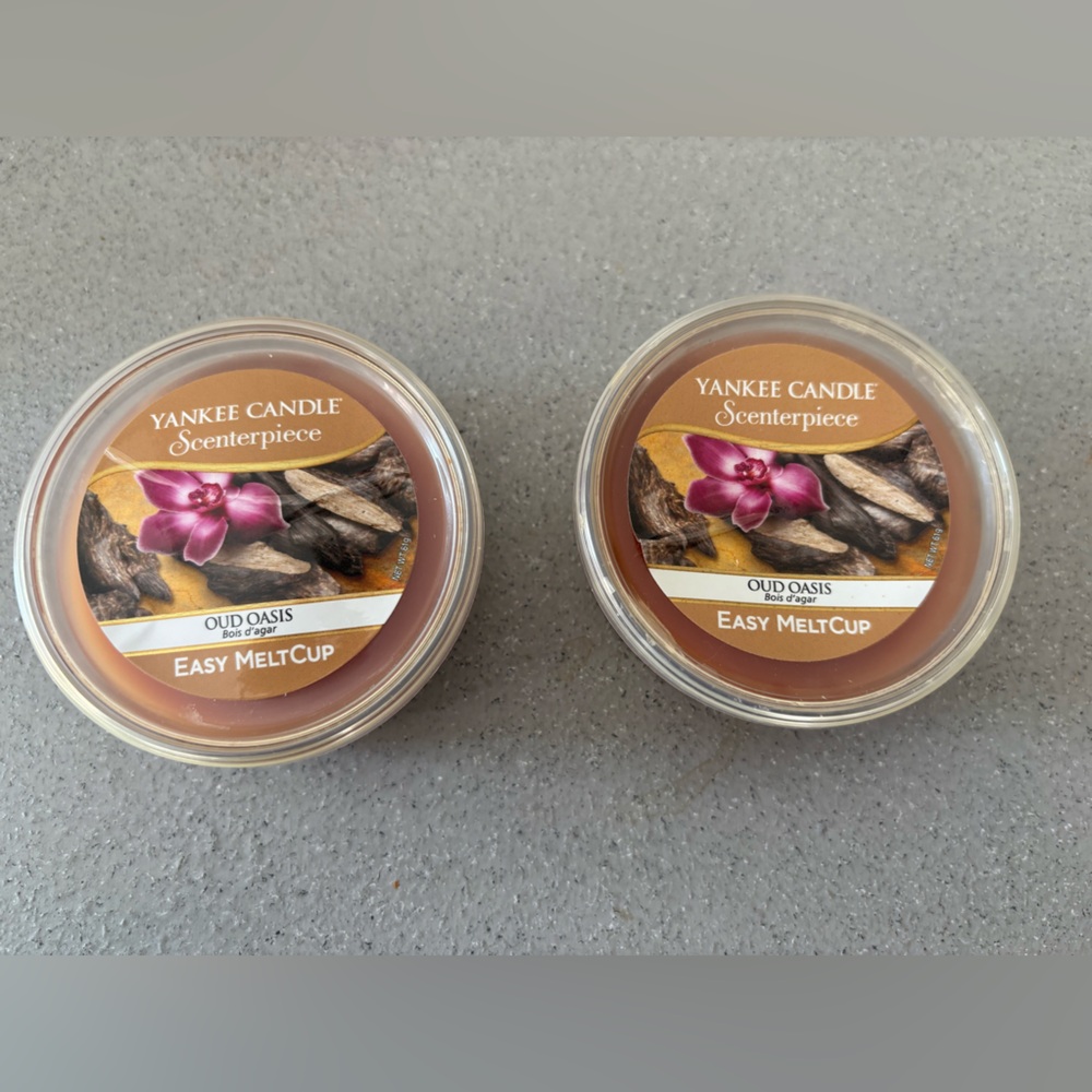 YANKEE CANDLE | 2 Scenterpiece easy meltcup Oud Oasis (Retired)
